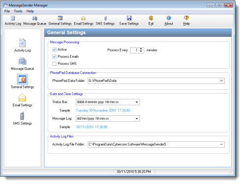 PhonePad Automatic Message Forwarding