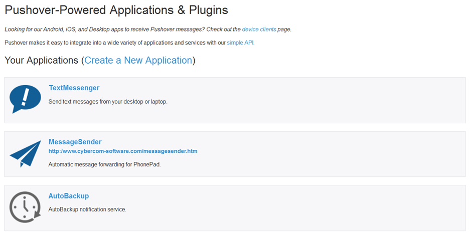 ApplicationList