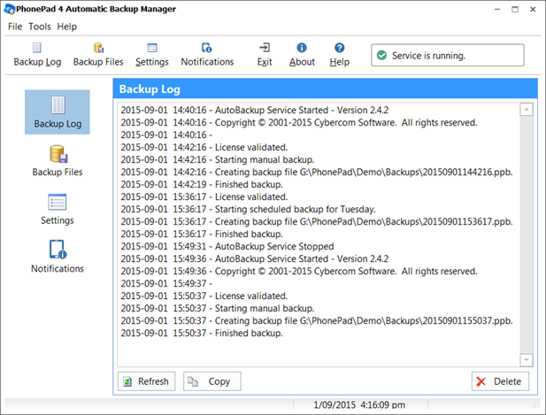 backuplogs