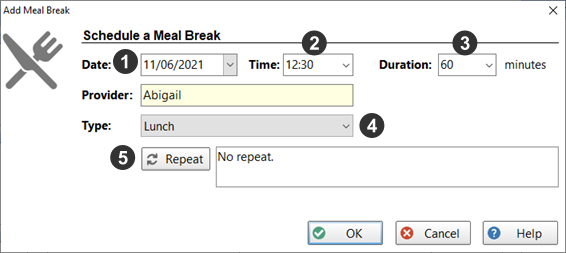 Meal Break Type