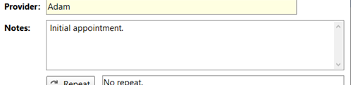 Appointment Notes