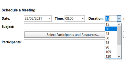 Meeting Duration