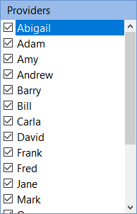 Providers List