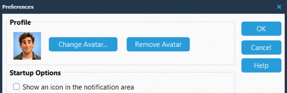 Preferences - Avatar