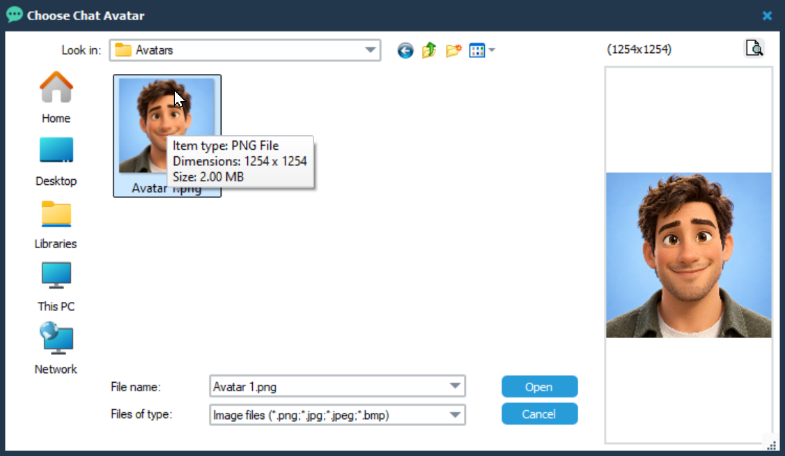 Select Avatar