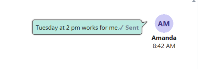 Message Sent