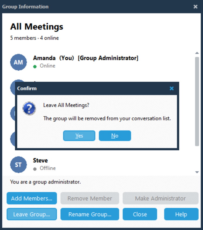 Leave Group