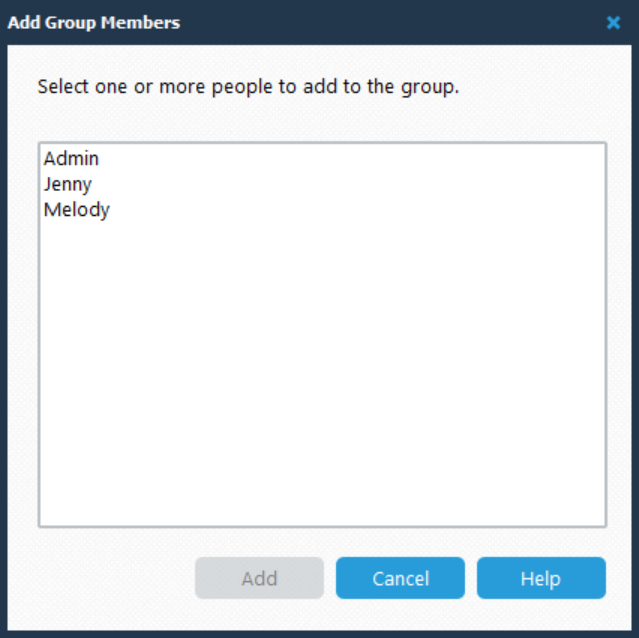 Manage Group - Add Members