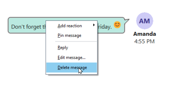 Delete Message