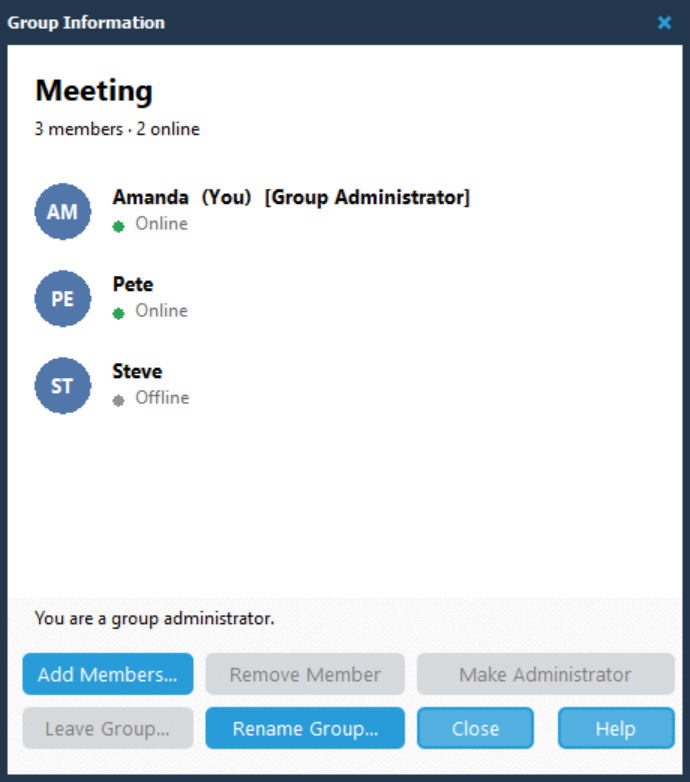 Manage Group