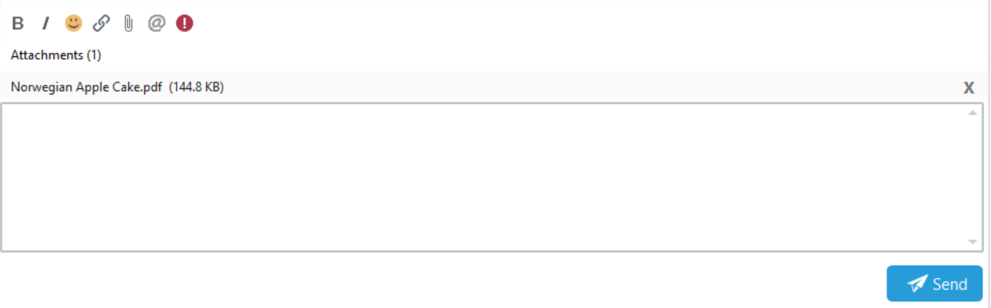 Attachment in Editor