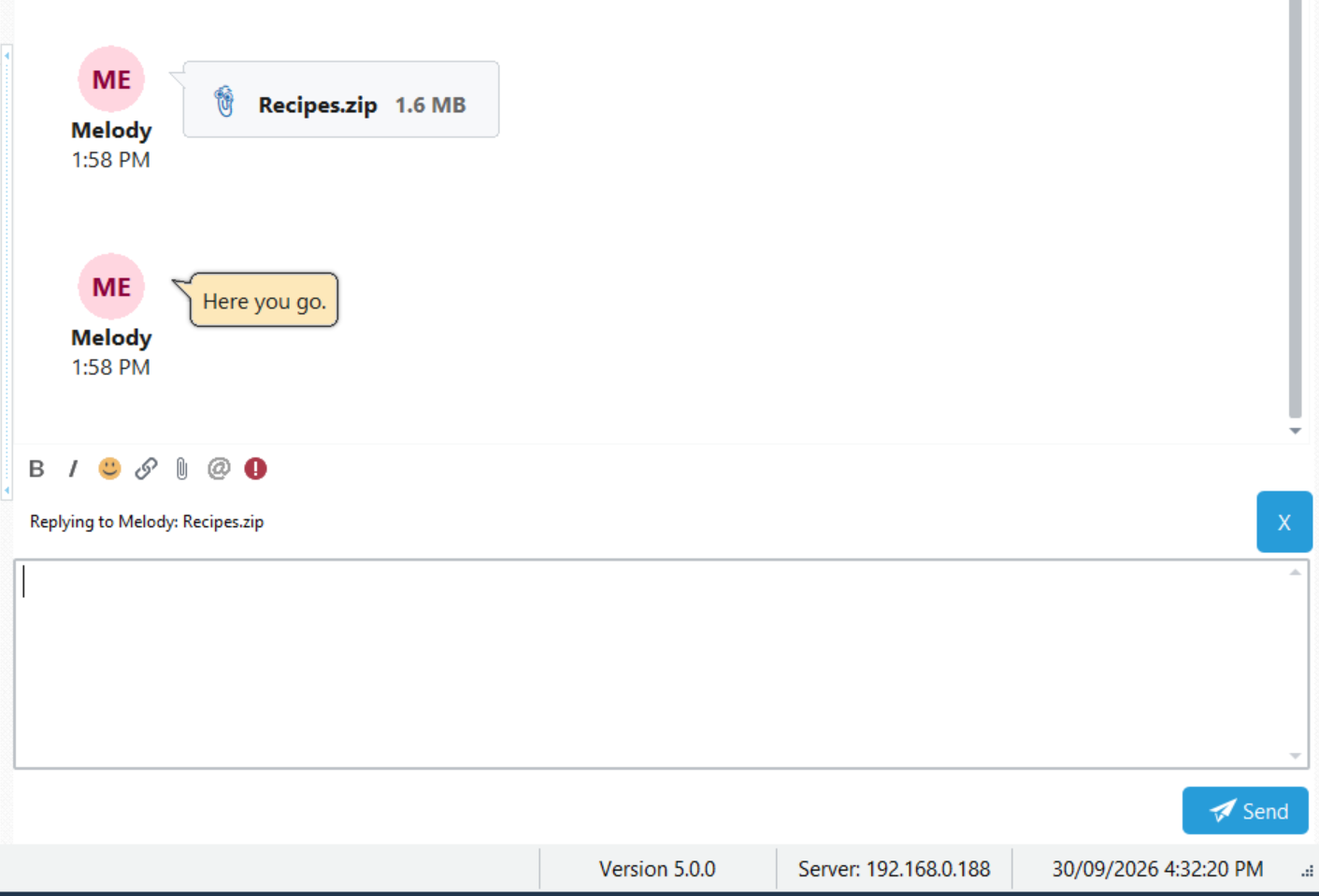 Reply Editor