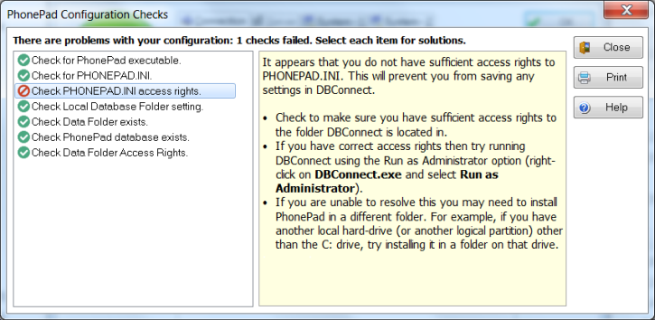 LocalDatabaseChecks