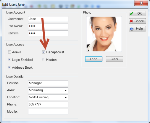 ReceptionistMode