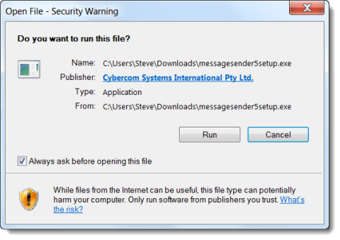 SecurityWarning