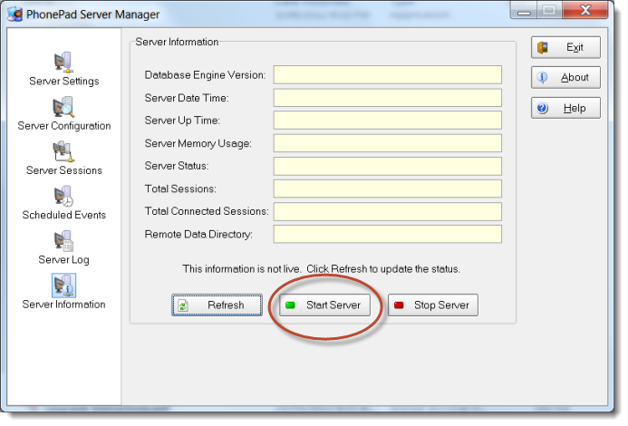 ServerStart