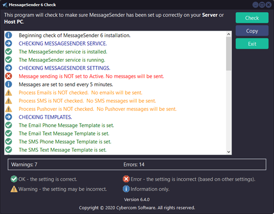 MessageSender Check 3