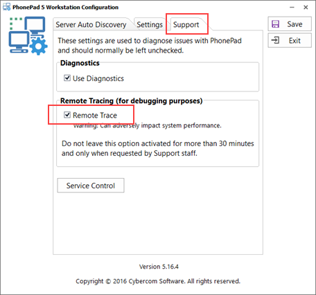 Remote Trace Workstation